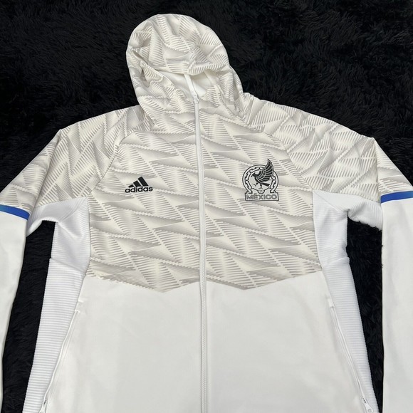 Adidas Mexico 22/23 Game Day Full-Zip Travel Hooded Jacket IC4450 Men Sz L NWT - Picture 2 of 12